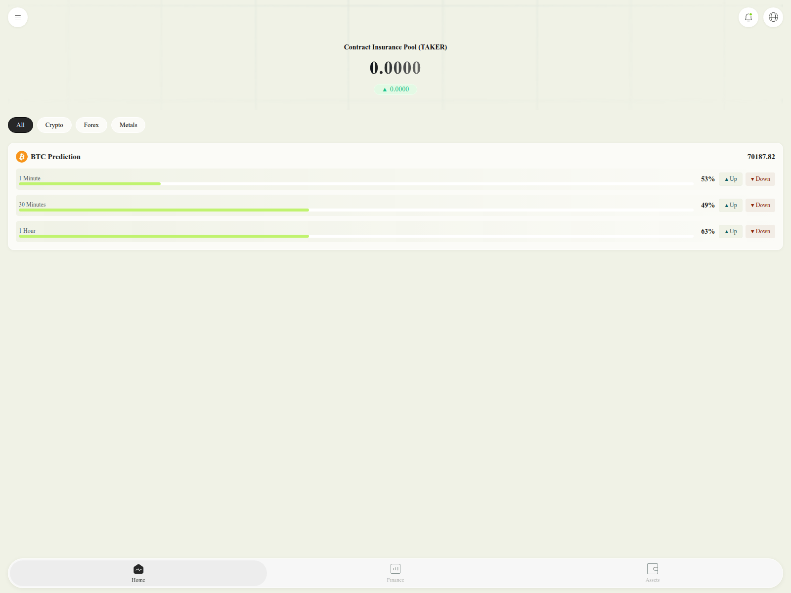 Screenshot of taker.network