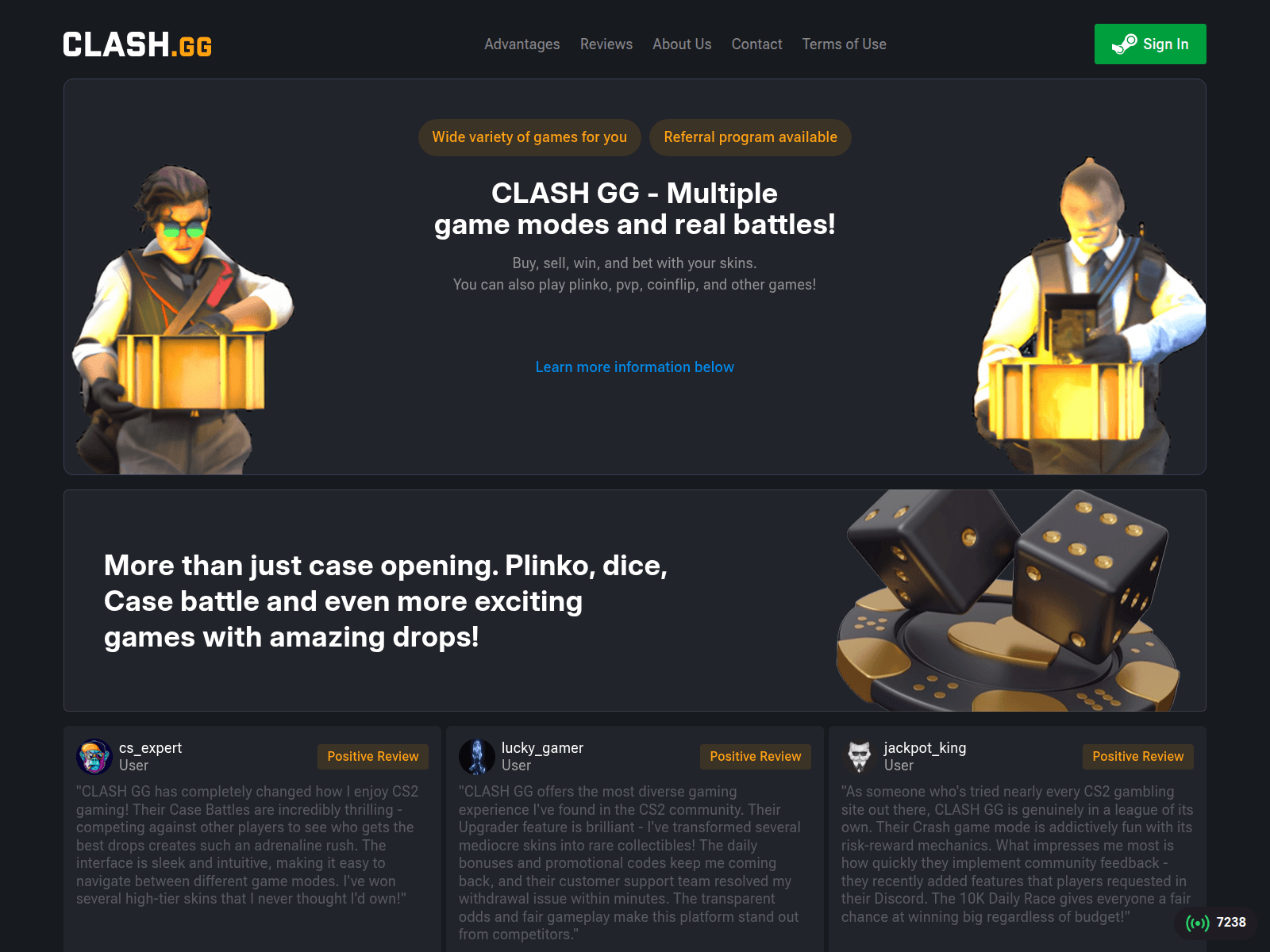 Screenshot of clashggg.com