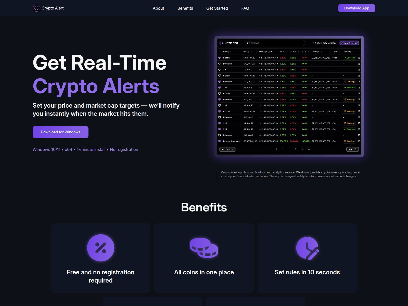 Screenshot of alert-c.com