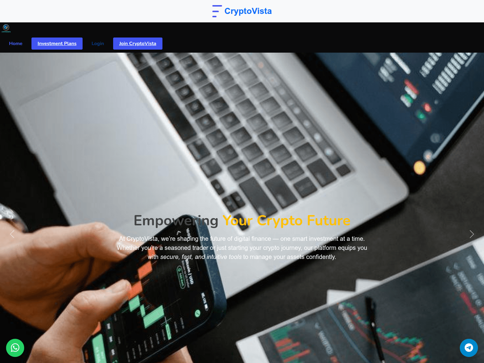Screenshot of cryptovista.site
