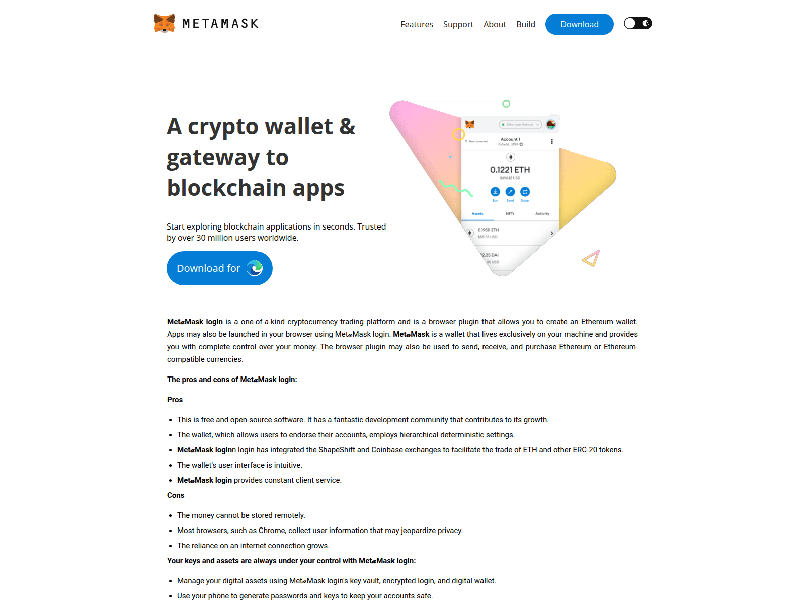 Forensic screenshot of metamsklogiin.github.io