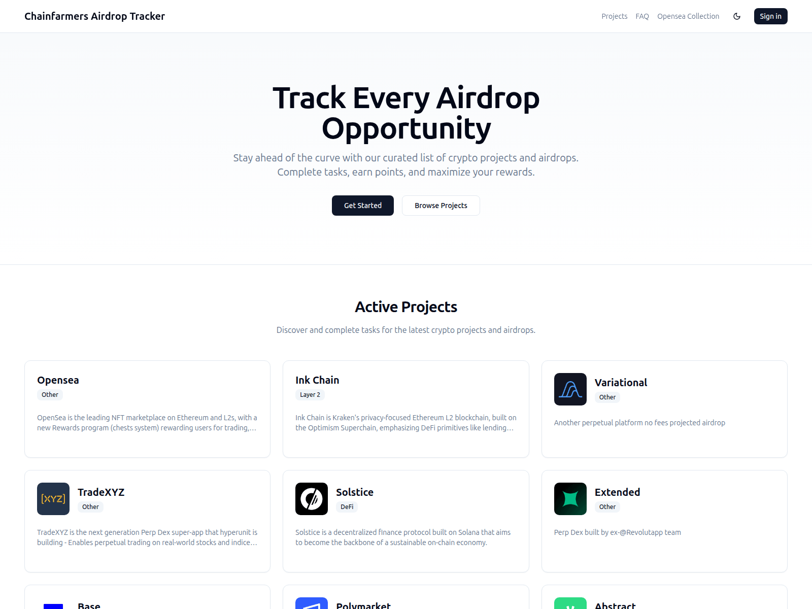 Screenshot of tokenfarmingpro.com