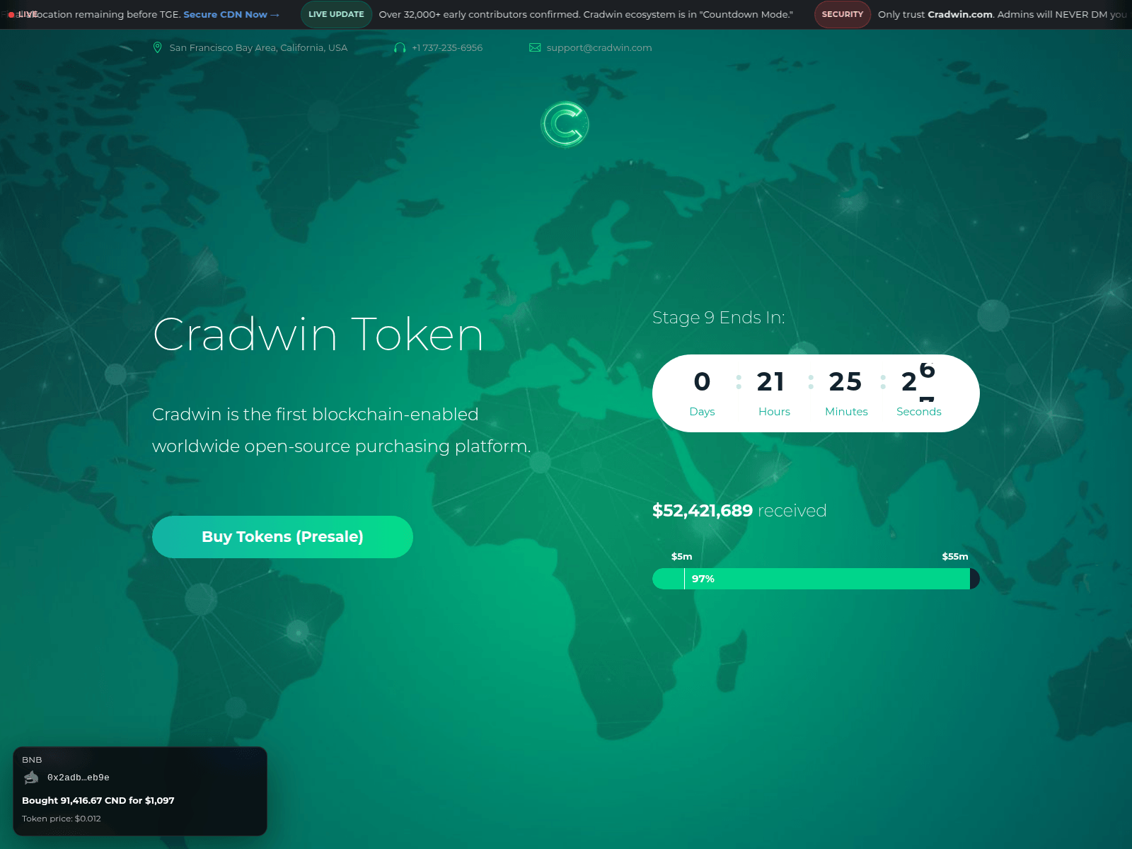 Screenshot of cradwin.com