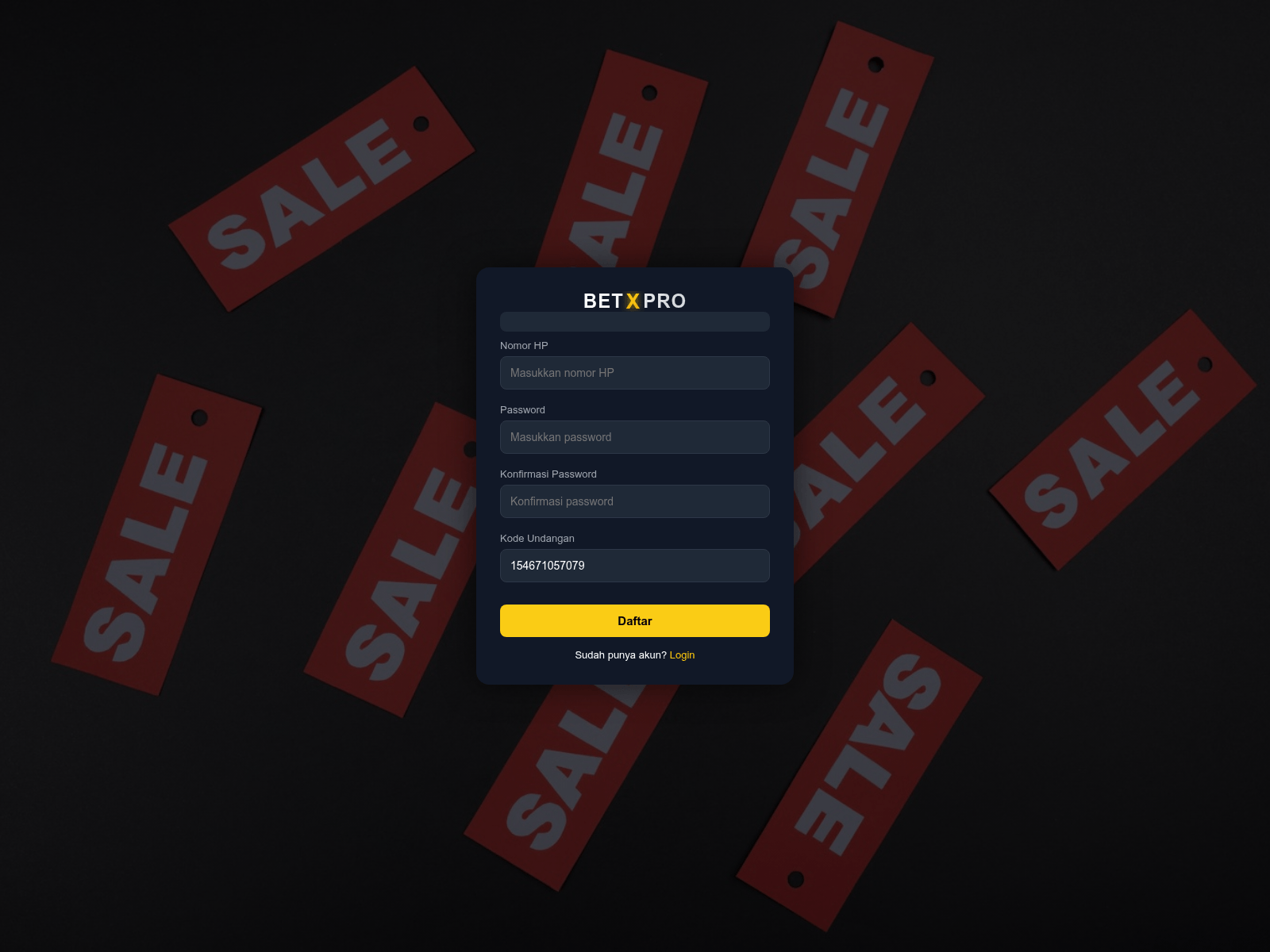 Forensic screenshot of www.betxpro.cloud