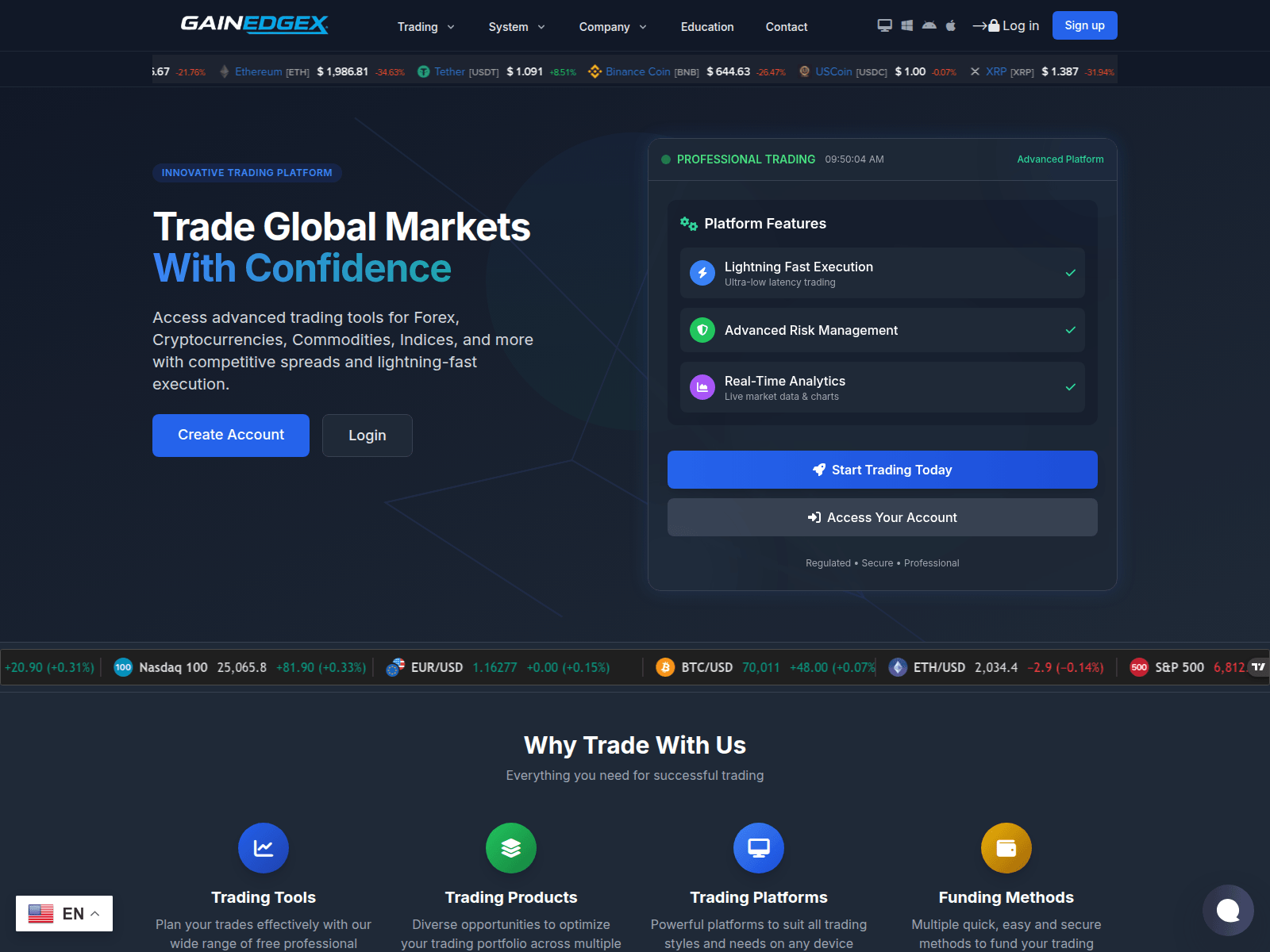 Screenshot of assetsgain.com