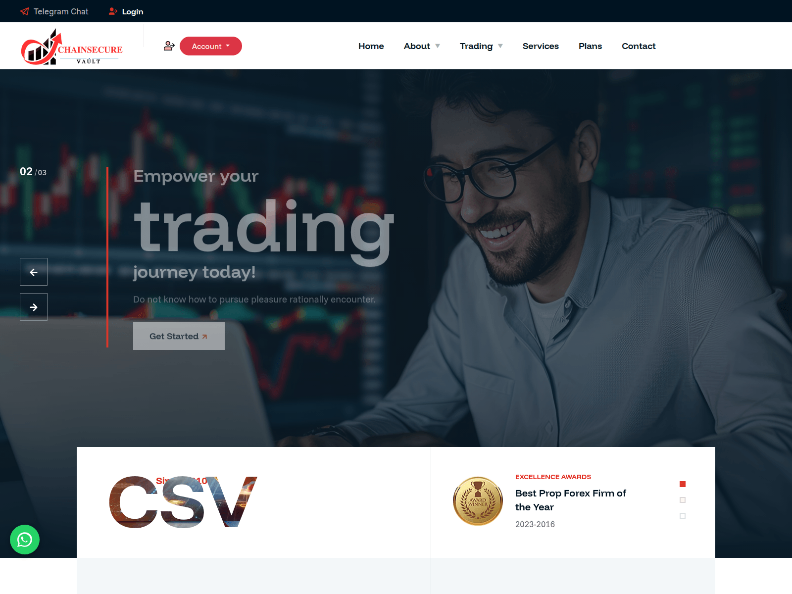 Screenshot of chainsecurevault.com