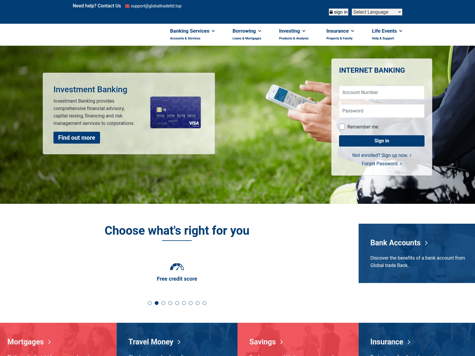 Screenshot of globaltradeltd.top