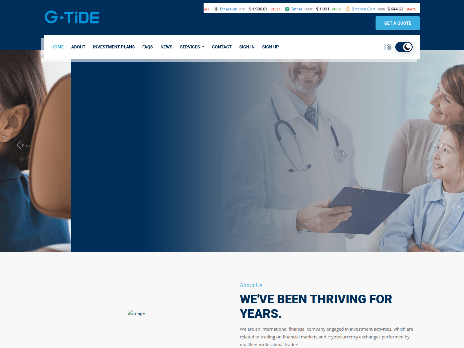 Screenshot of growthtidepro.com