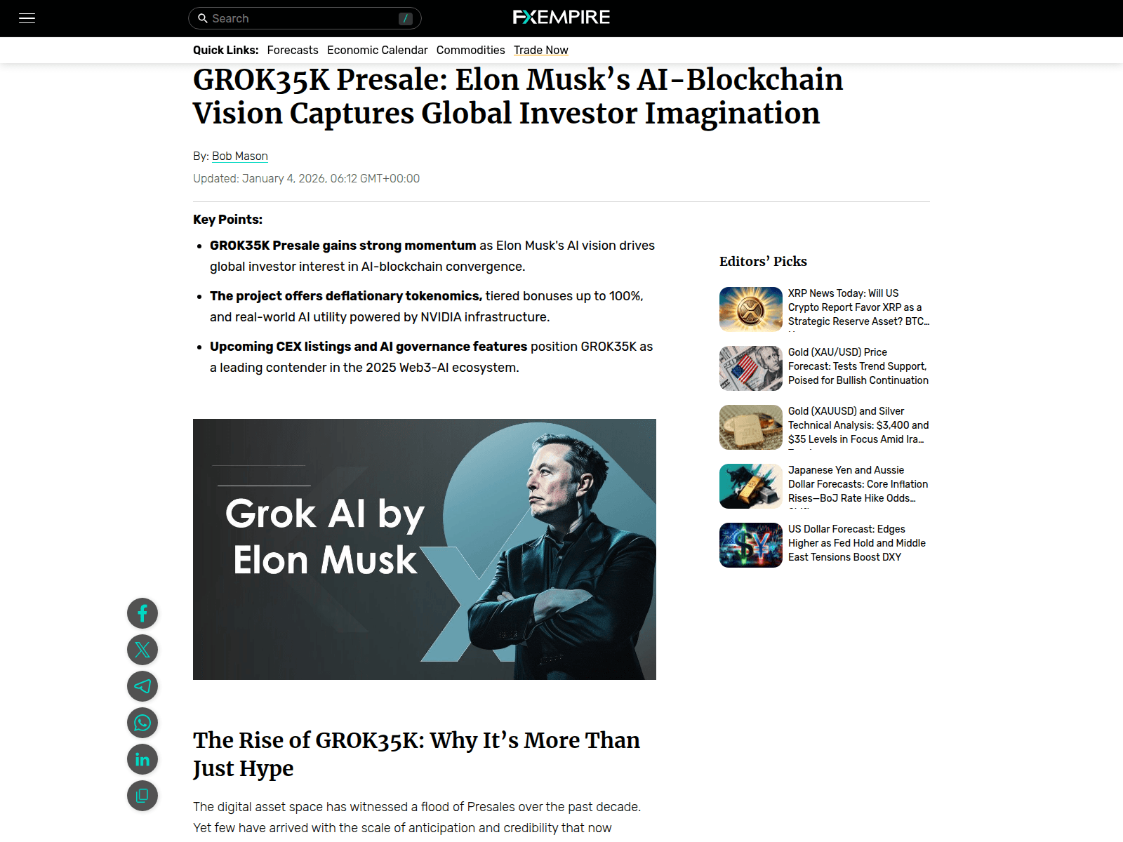 Screenshot of grok35k-fxempire.com