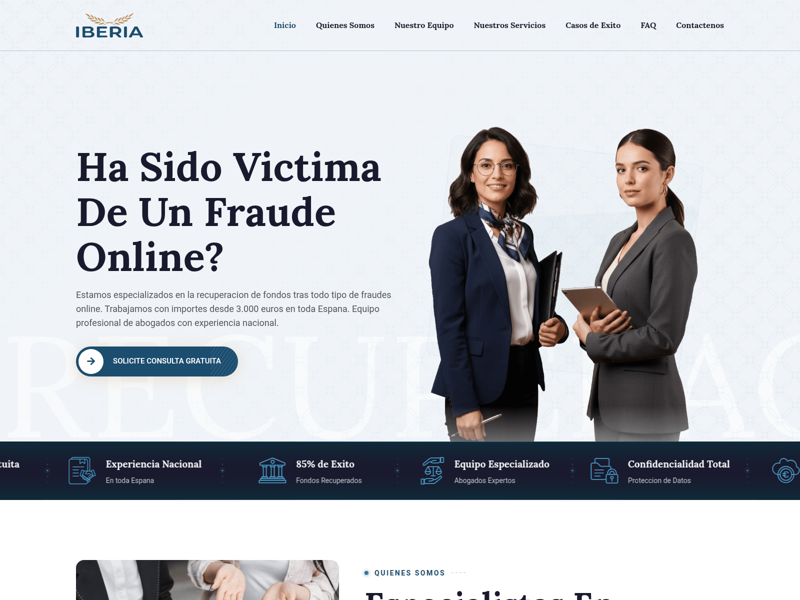 Screenshot of iberia-legales.com