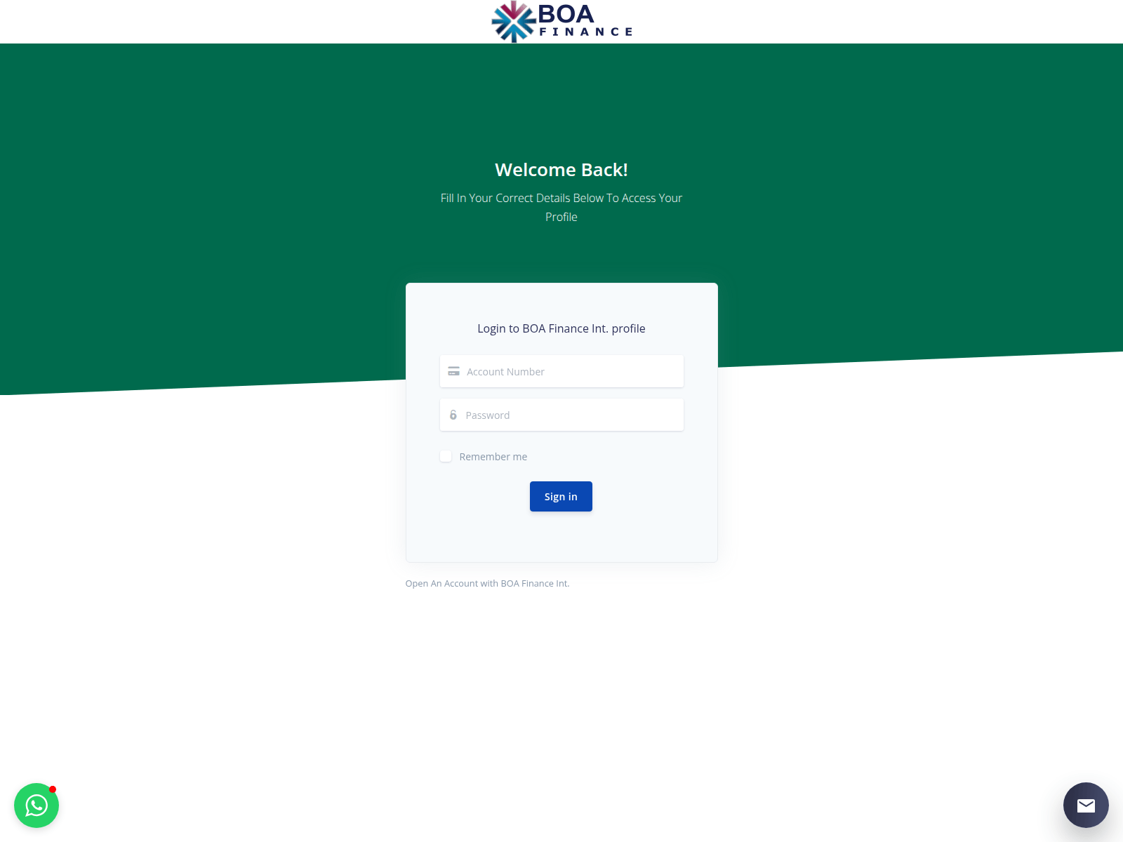 Screenshot of ibanking.chommysbakery.shop