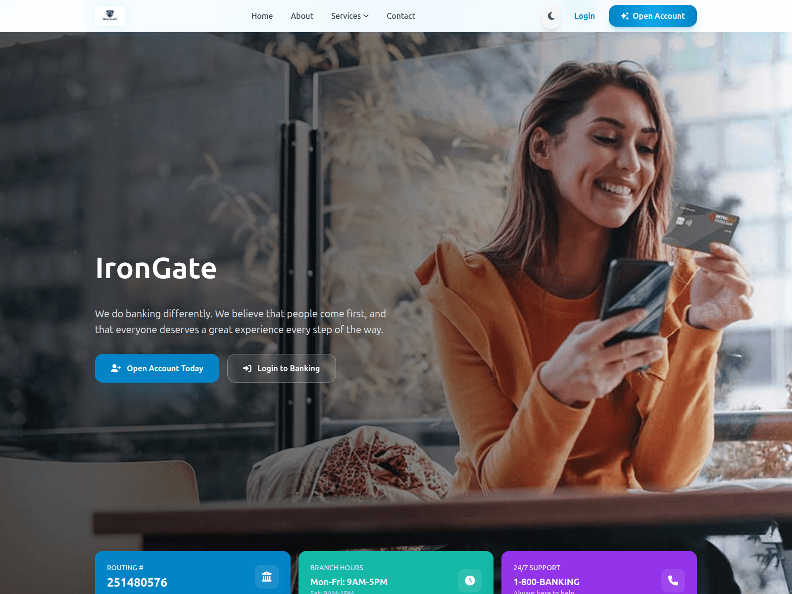 Screenshot of irongatebank.com