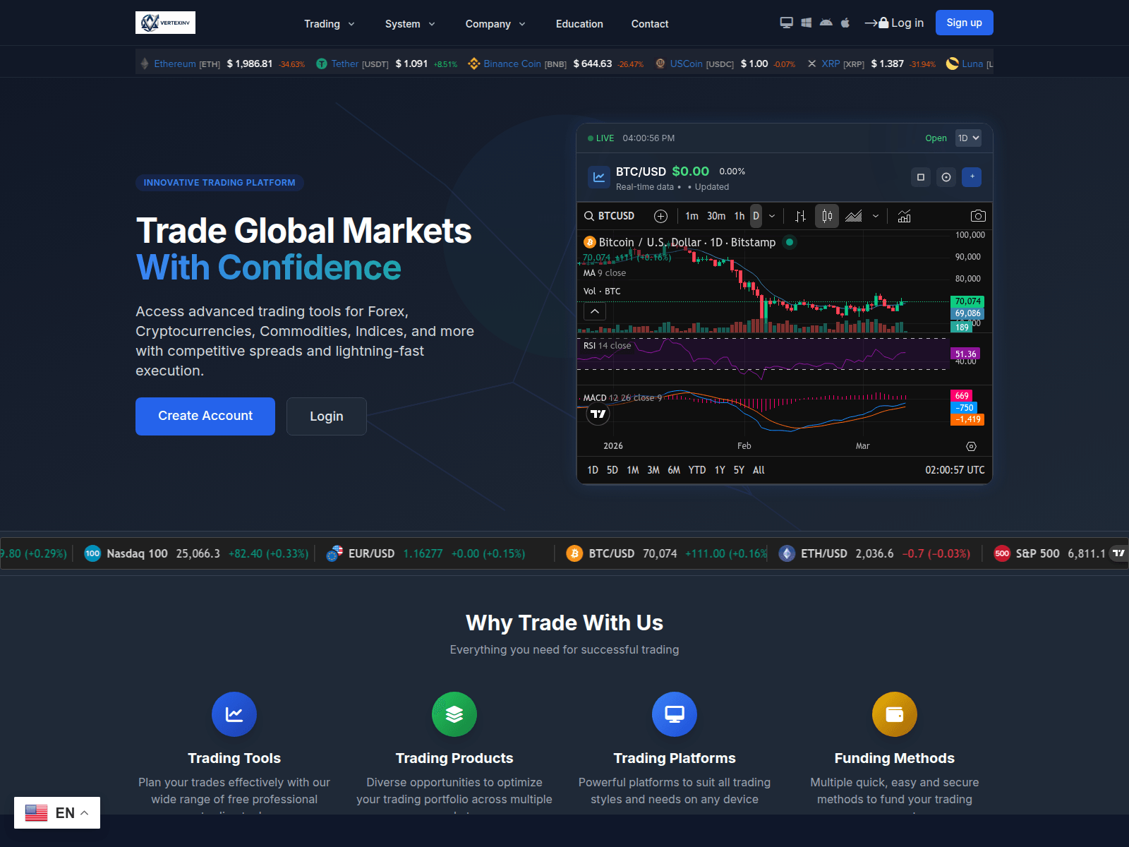 Screenshot of mail.vertexinv.xyz