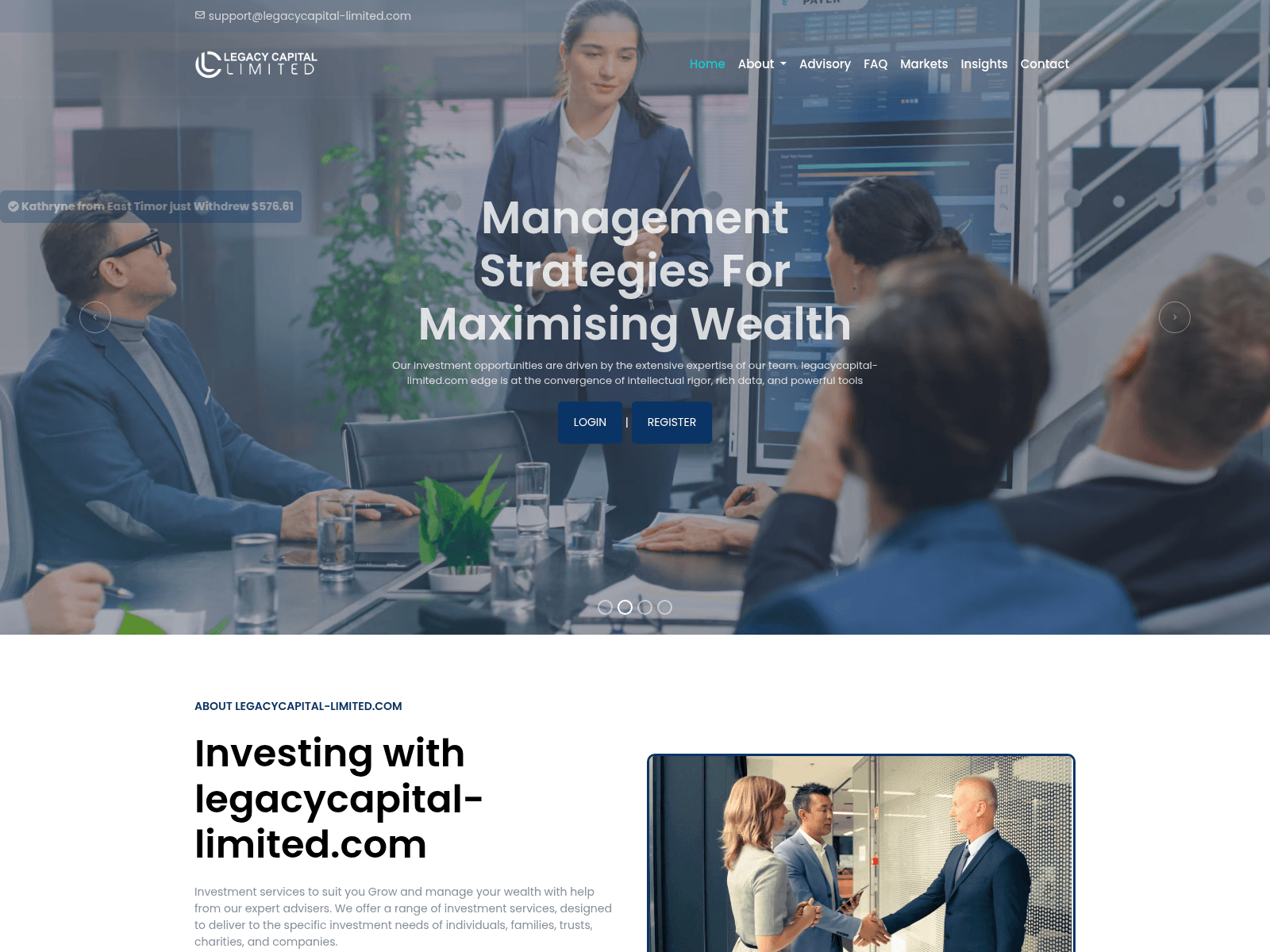 Screenshot of legacycapital-limited.com