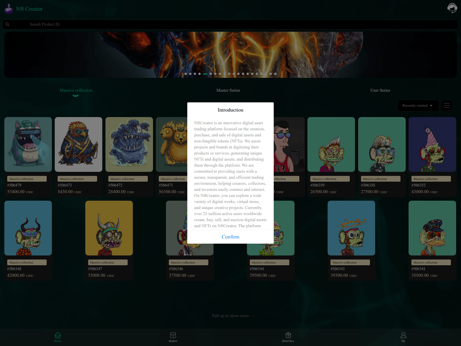 Forensic screenshot of nftcreatorfi.com