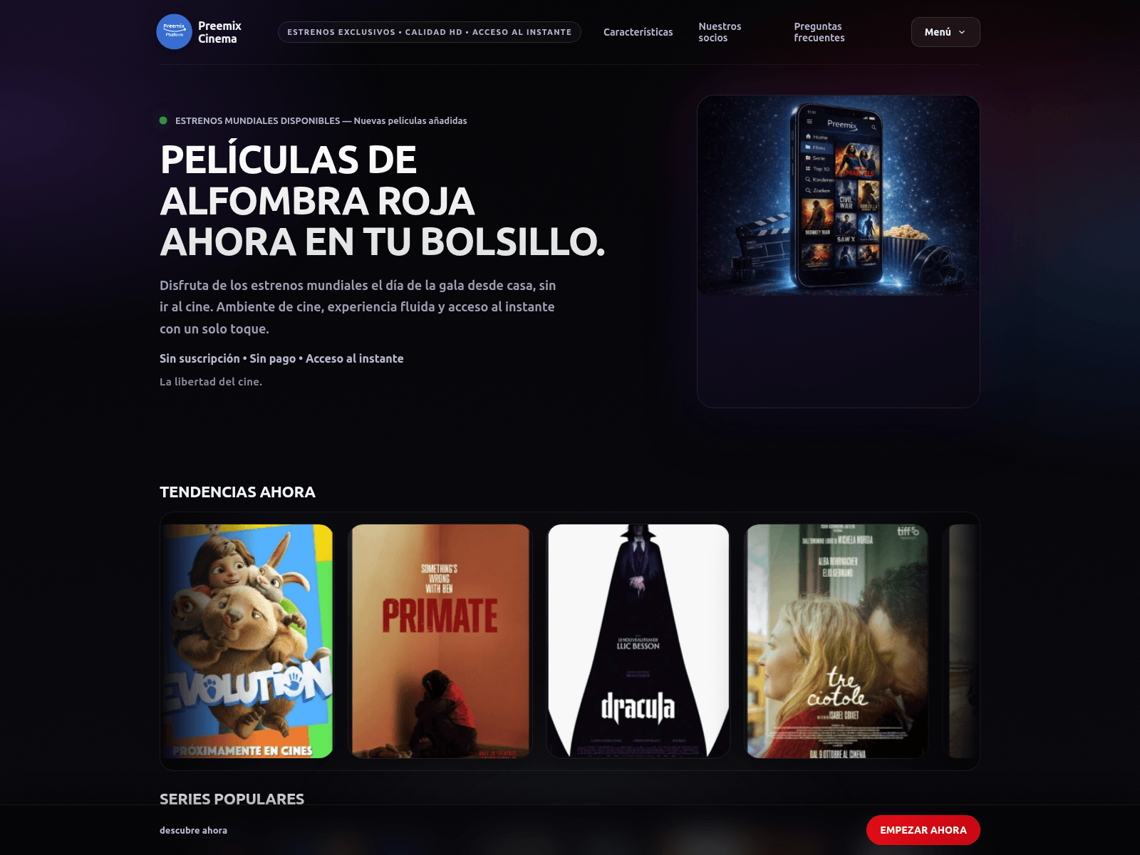 Screenshot of preemix-amazon-platform.com