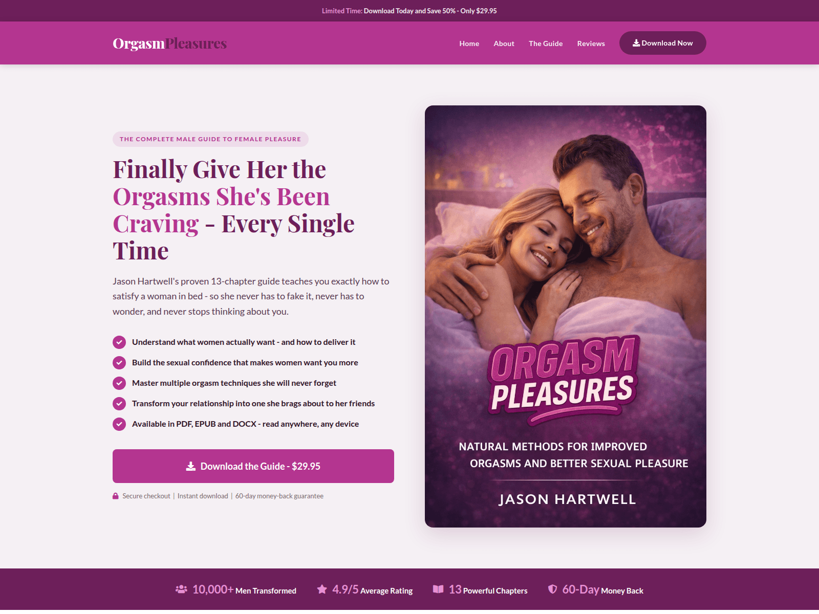 Screenshot of orgasmpleasures.com.redbagproductions.com