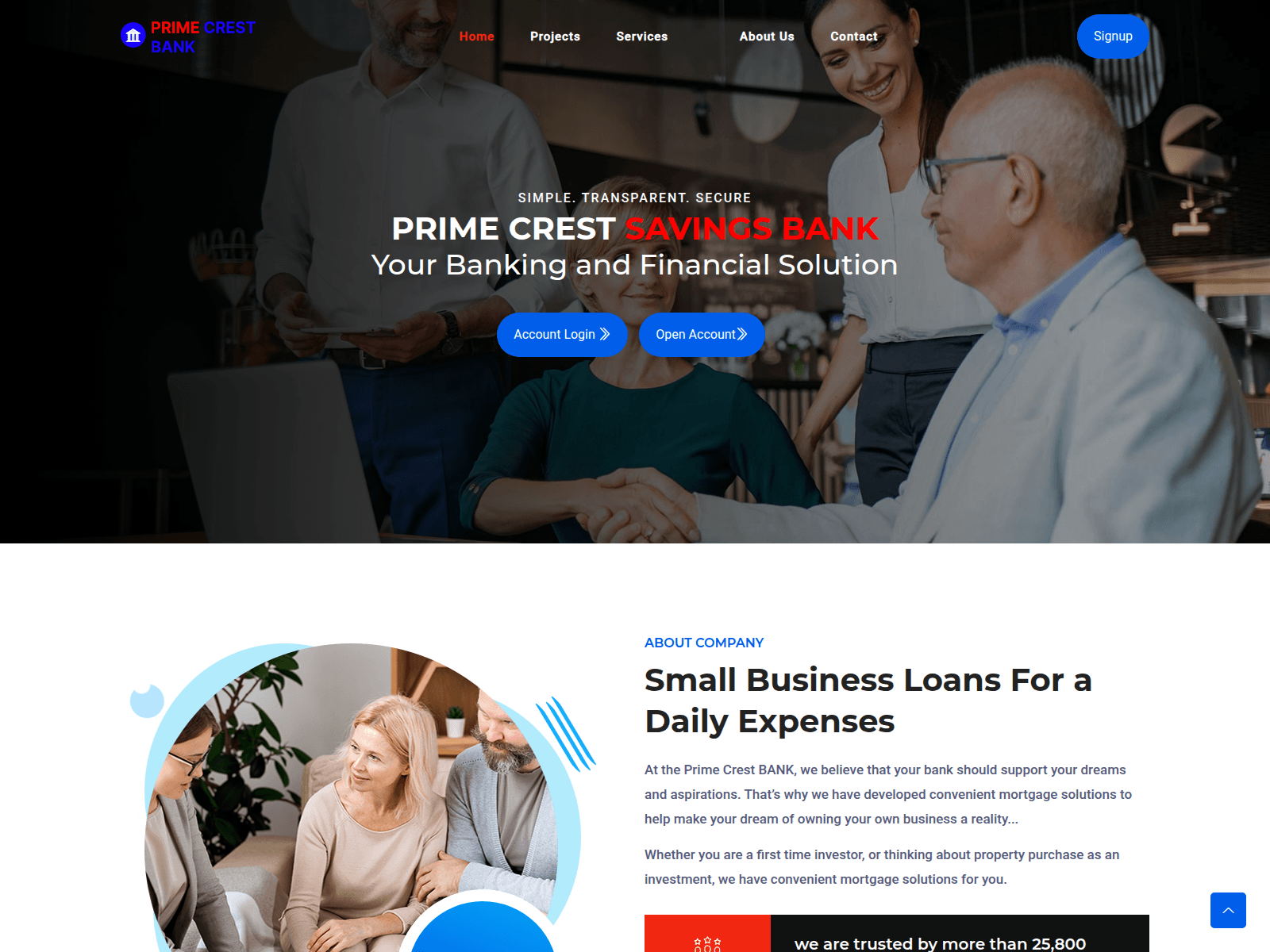 Screenshot of primecrestb.com