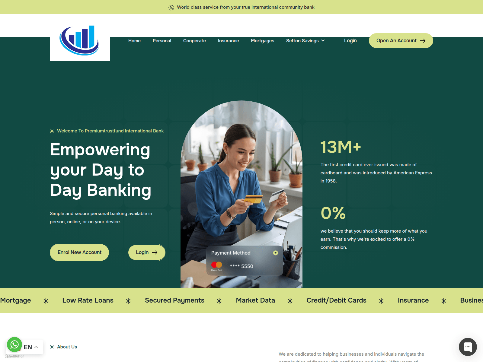 Screenshot of premiumtrustfund.click