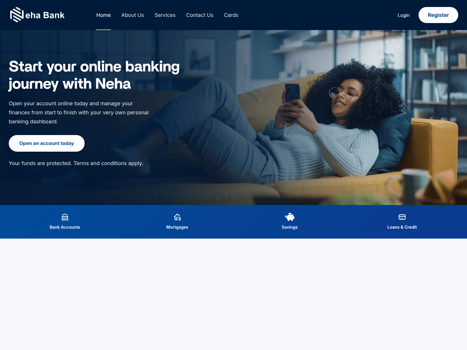 Screenshot of nehabk.com