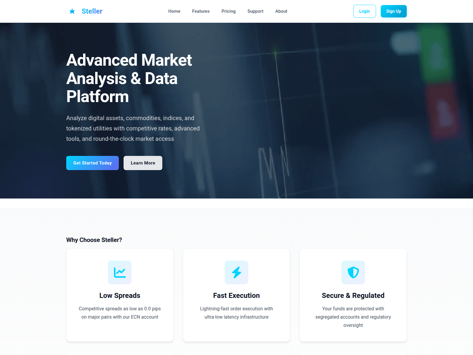 Screenshot of stelleranalysis.xyz