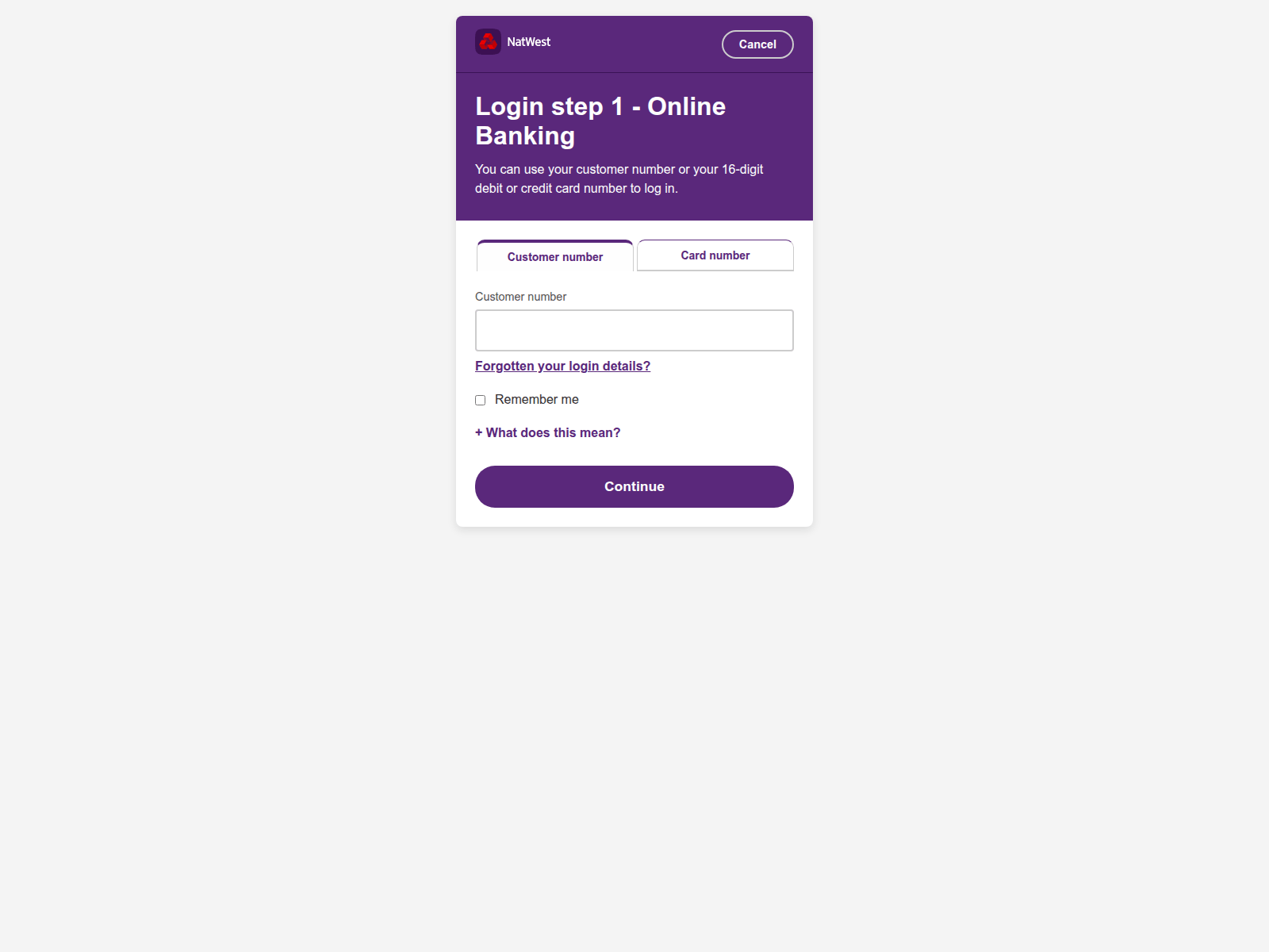 Screenshot of natwest.mobilesterms.com