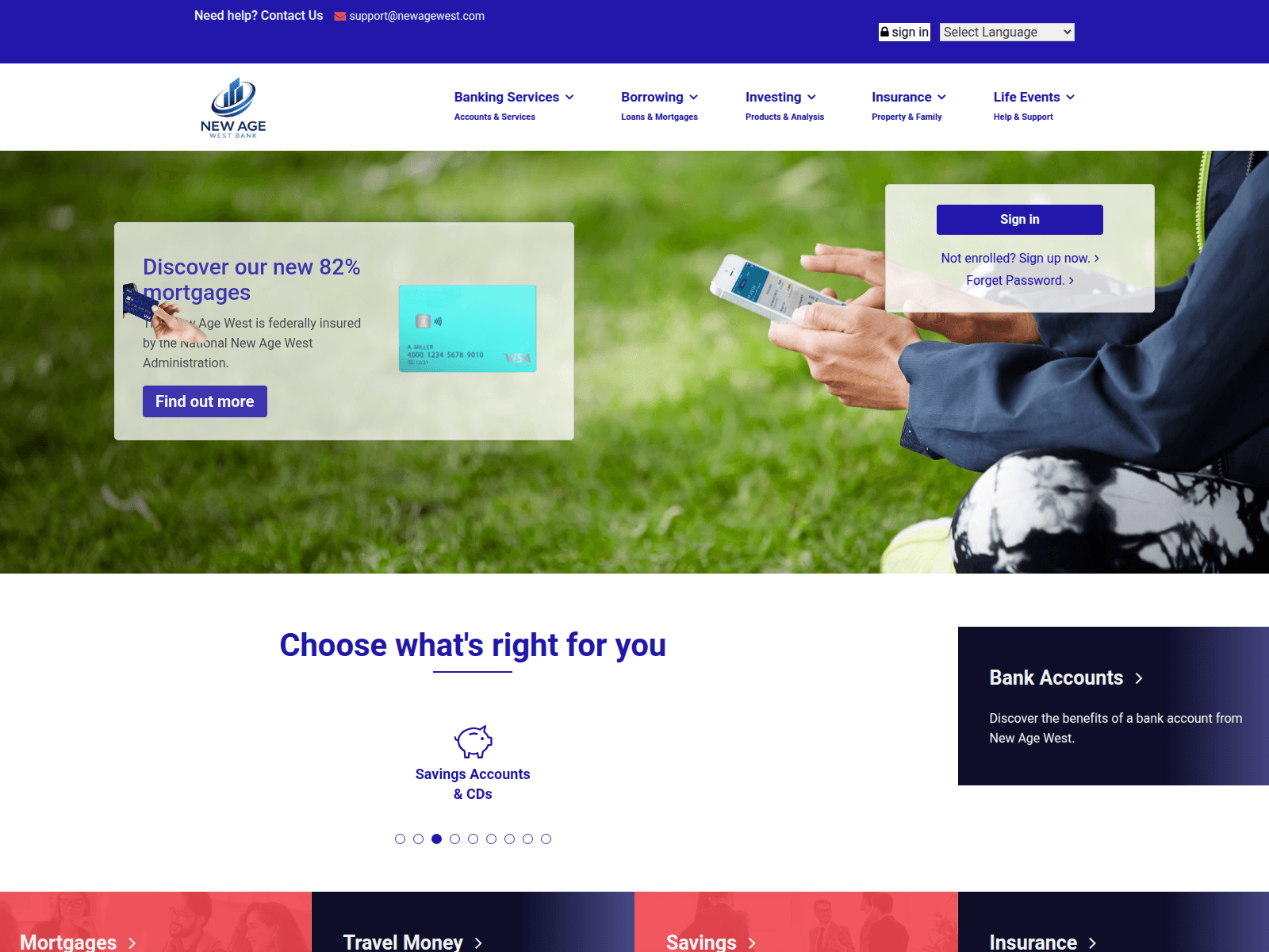 Screenshot of newagewest.com