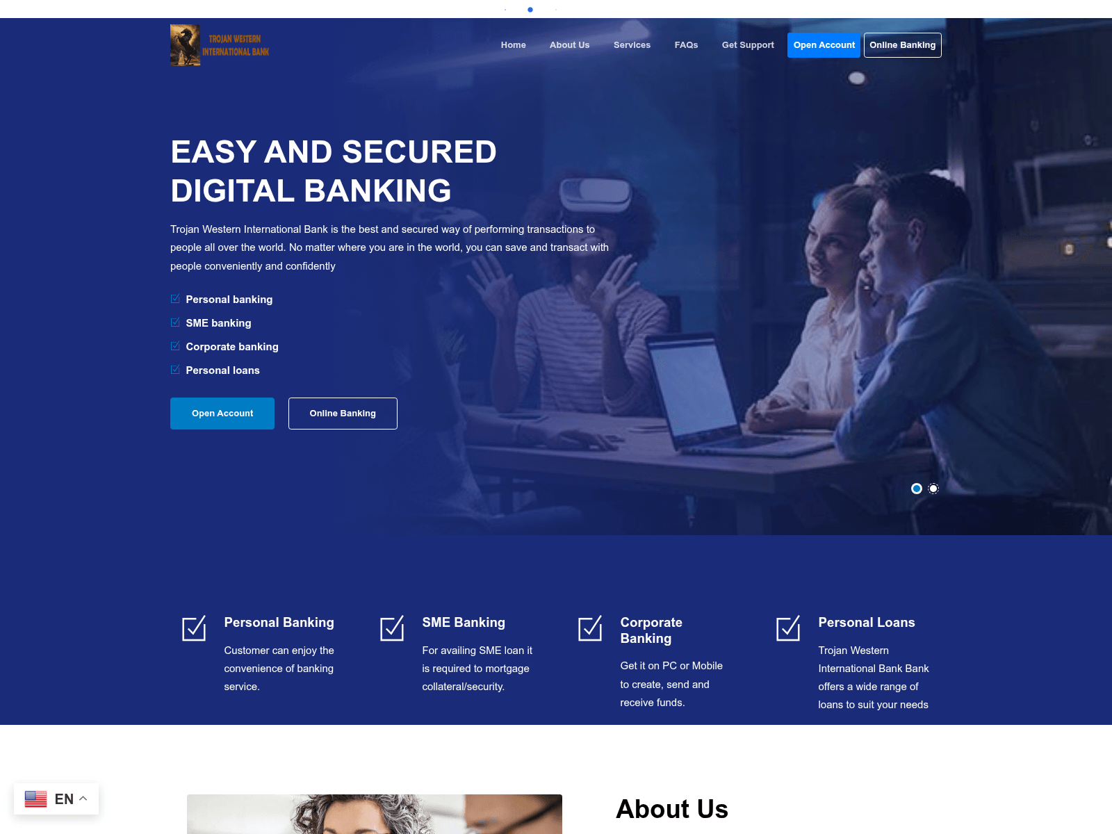 Screenshot of trojwesternonline.com