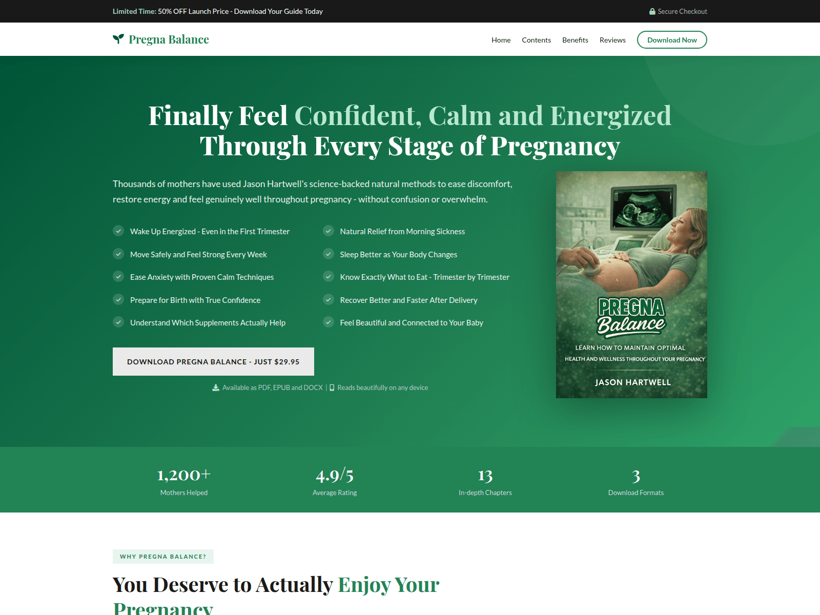 Screenshot of www.pregnabalance.com.redbagproductions.com