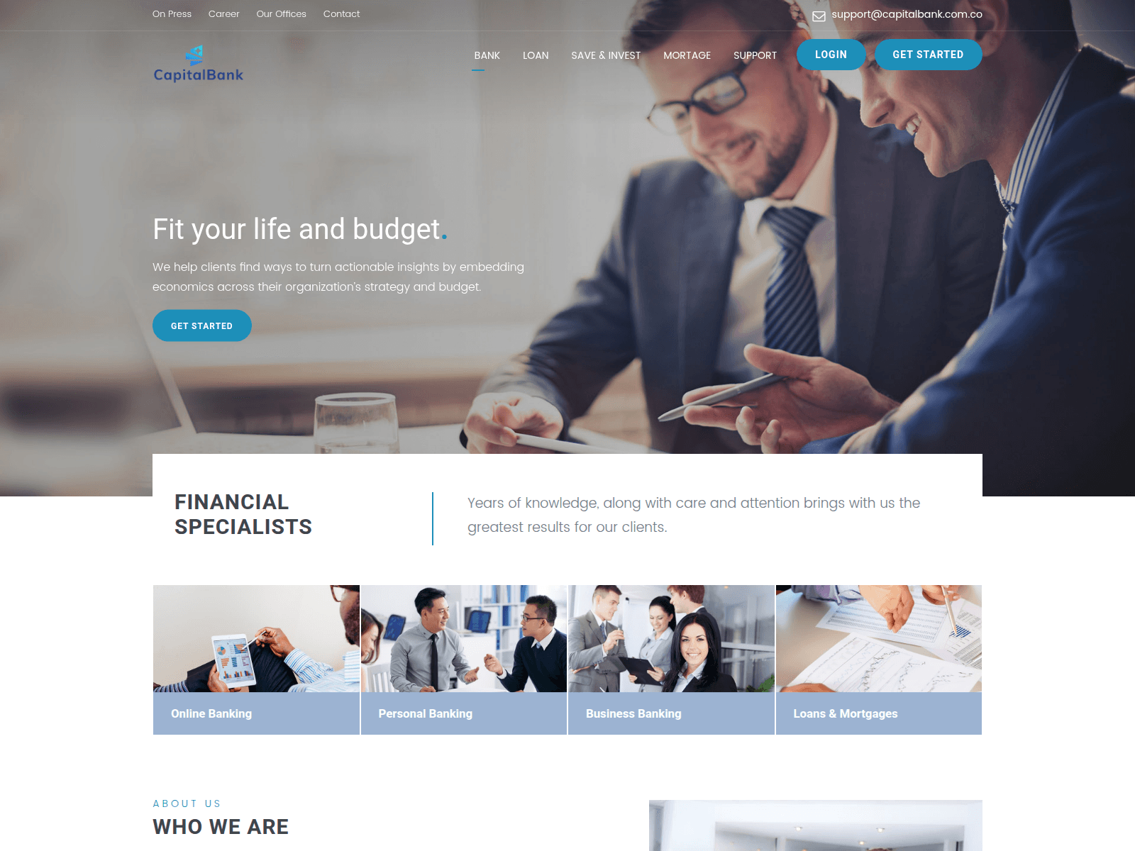 Forensic screenshot of www.capitalbank.com.co
