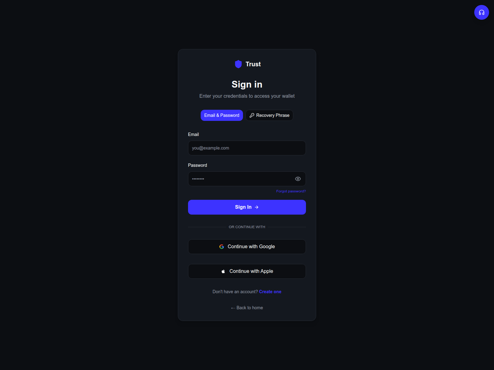 Screenshot of trustwalletusa.com