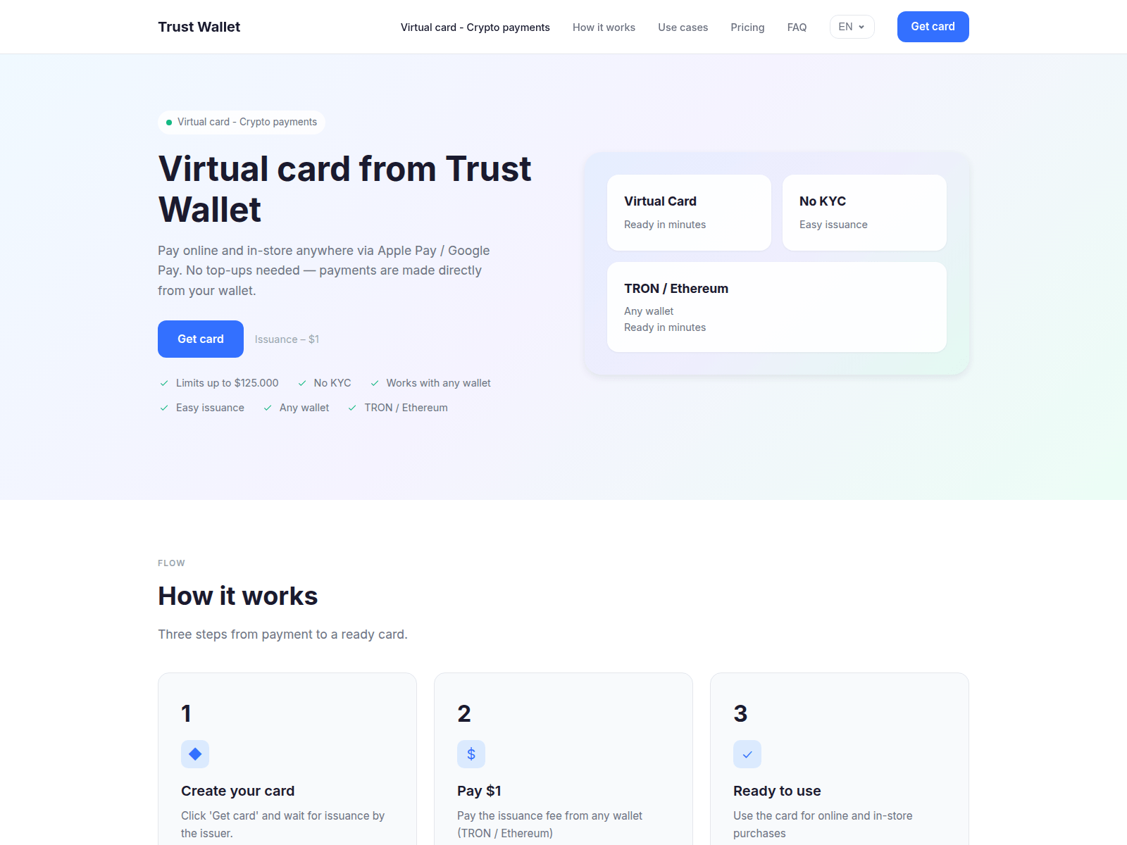 Forensic screenshot of trustcard.uno