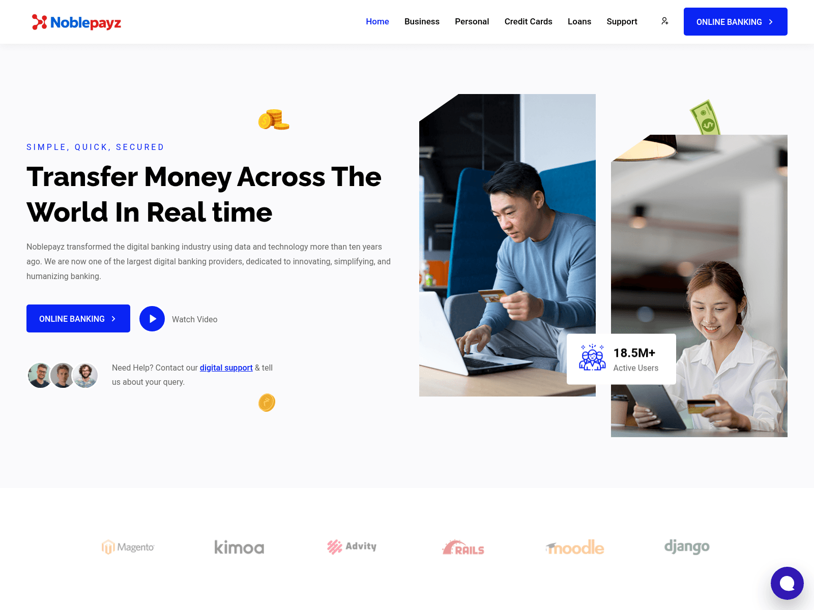 Screenshot of noblepayz.com