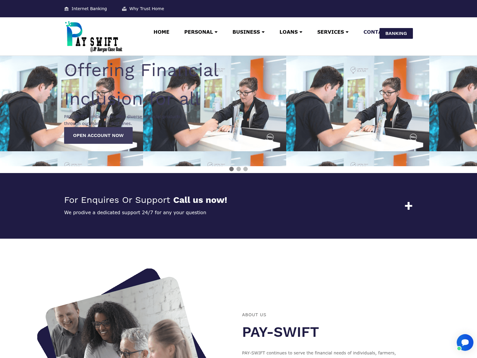 Screenshot of pay-swift.com