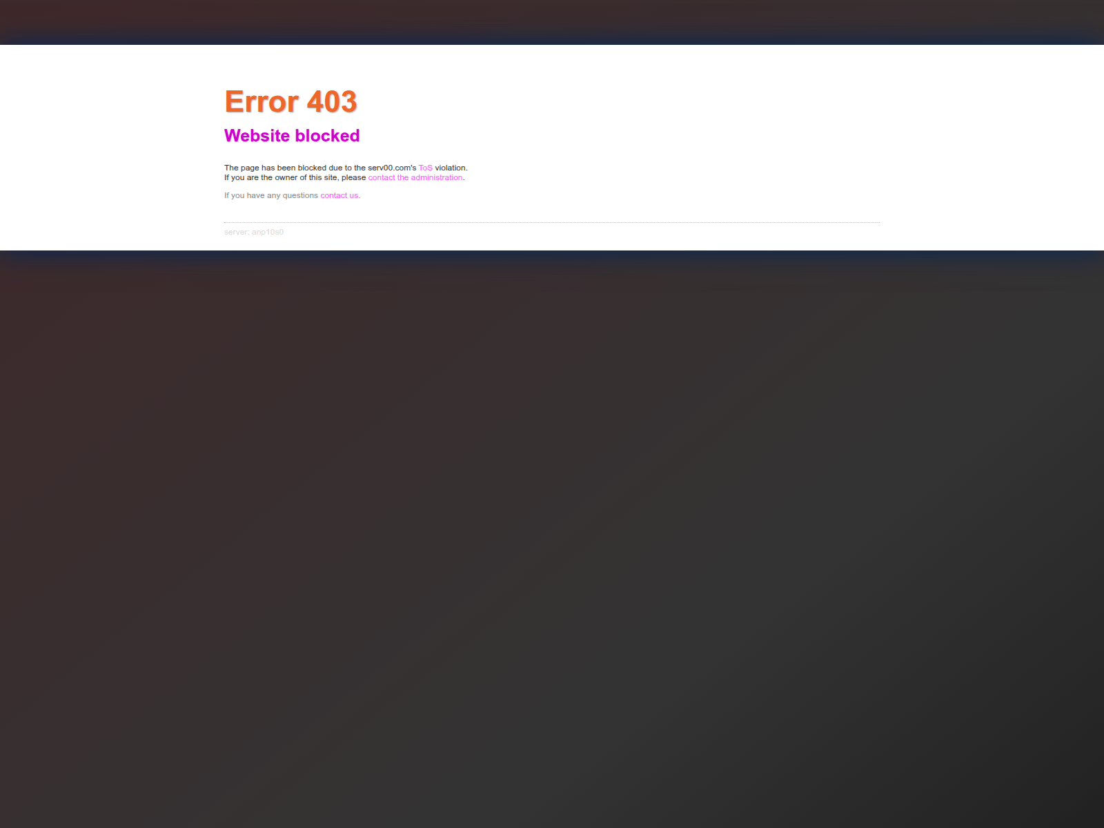 Screenshot of amendes24.serv00.net