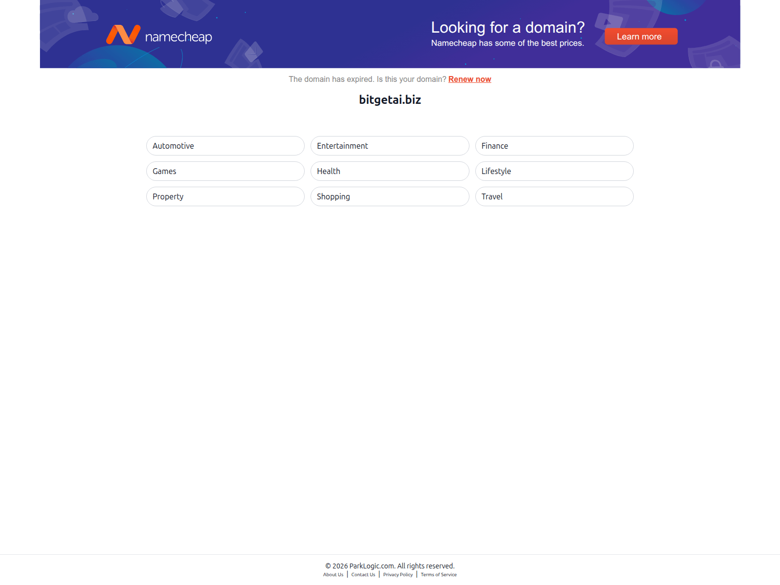 Screenshot of bitgetai.biz
