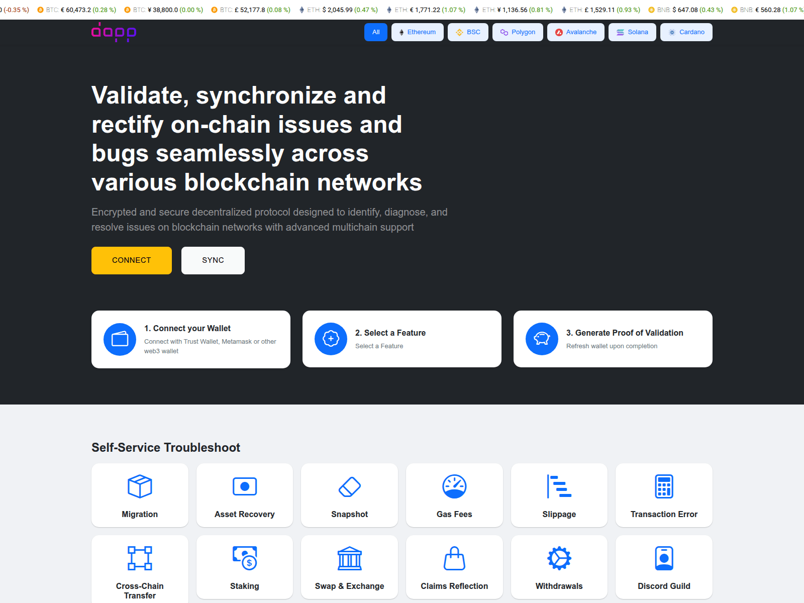Screenshot of walletconnectnodes.firebaseapp.com