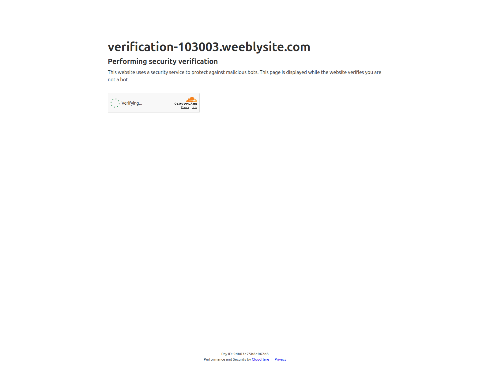 Screenshot of verification-103003.weeblysite.com
