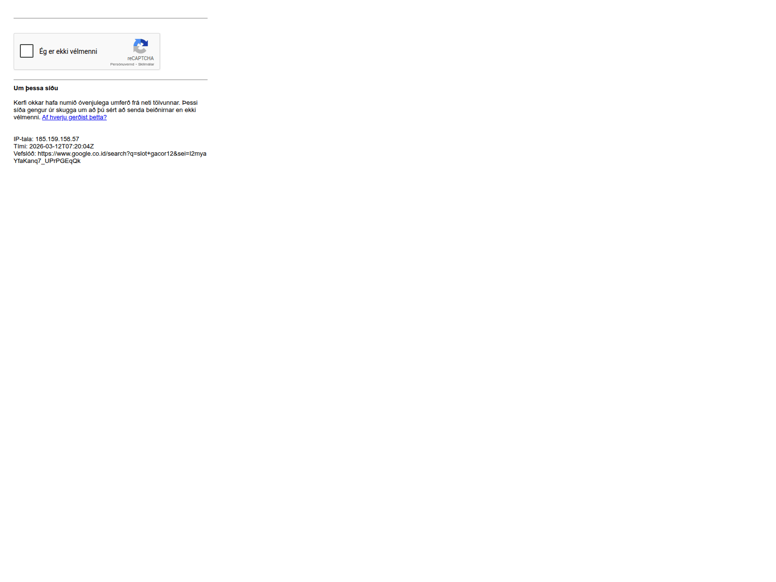 Screenshot of gacor12.com