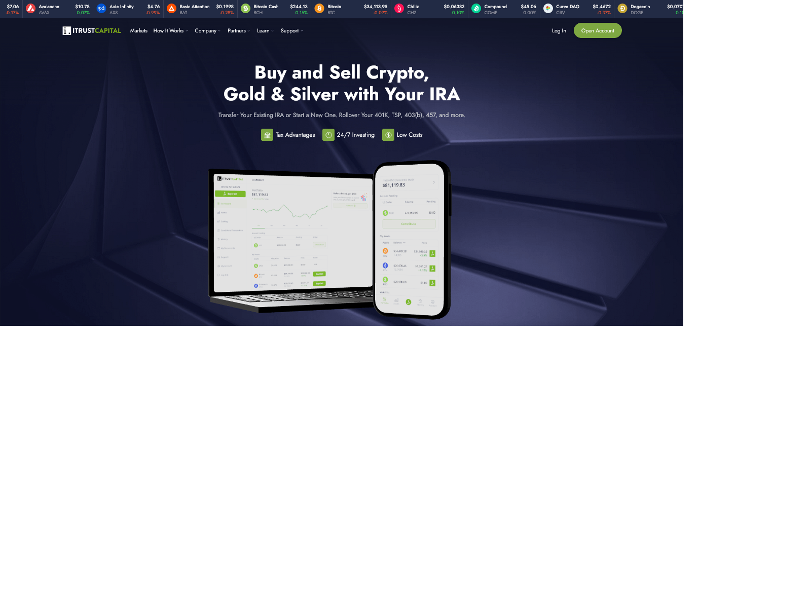 Screenshot of itrust-capitalogii.webflow.io