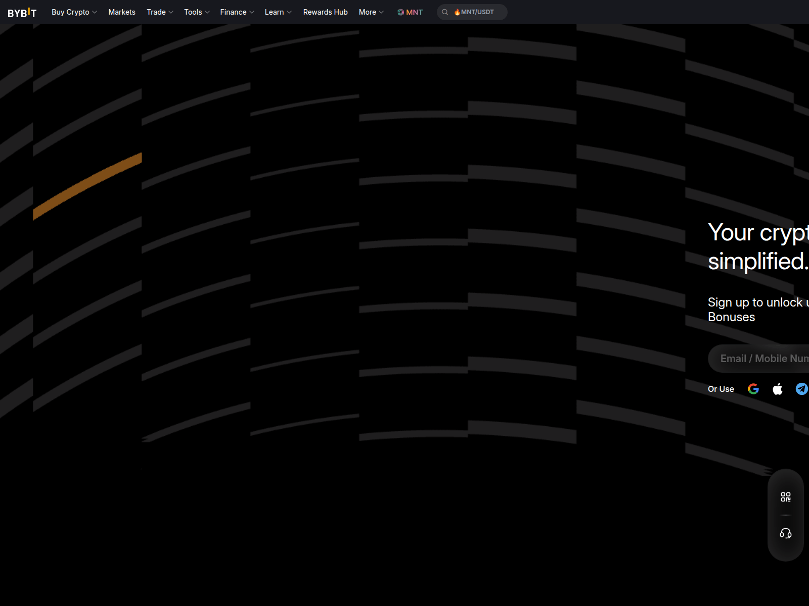 Screenshot of www.bybitglobal.com