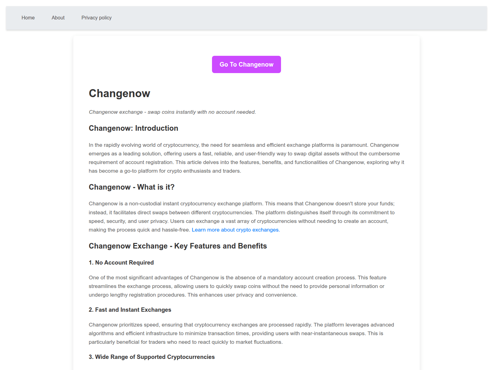 Screenshot of info-change.to