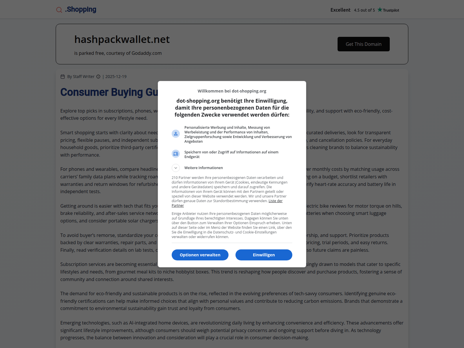 Screenshot of hashpackwallet.net