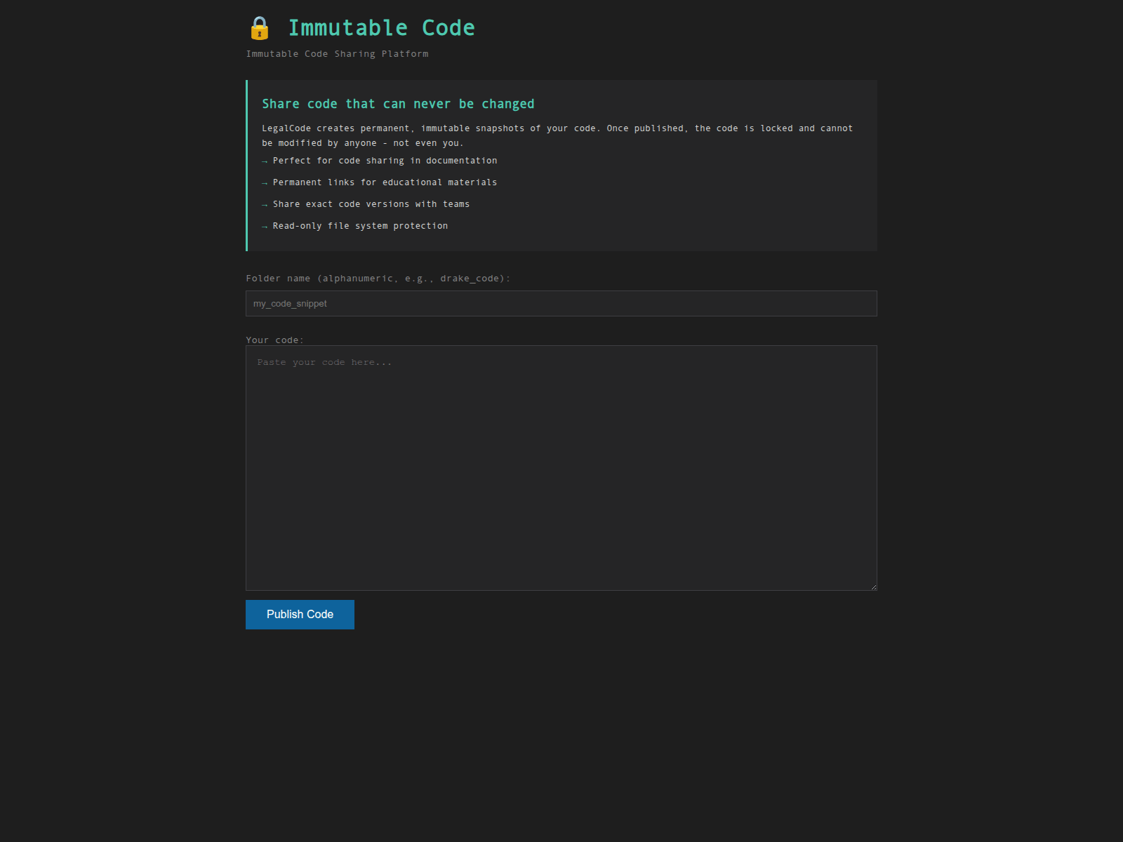 Forensic screenshot of immutable.fyi