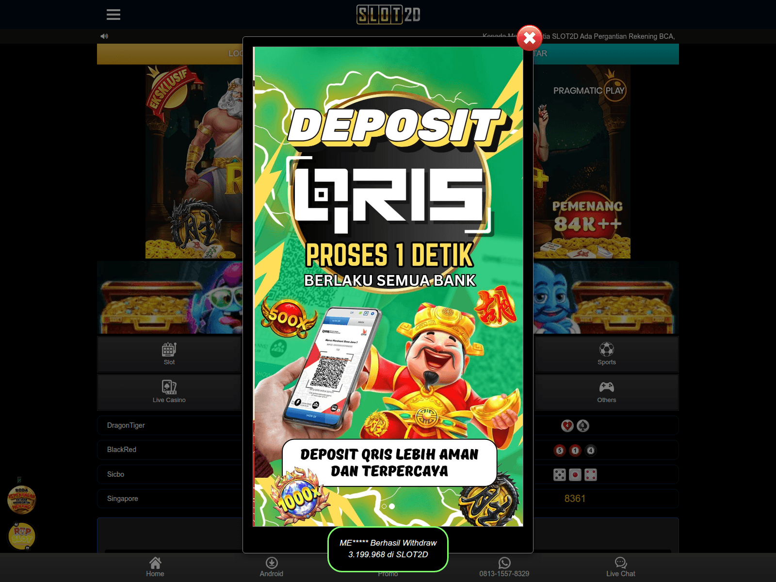 Screenshot of 32slot2d.xyz