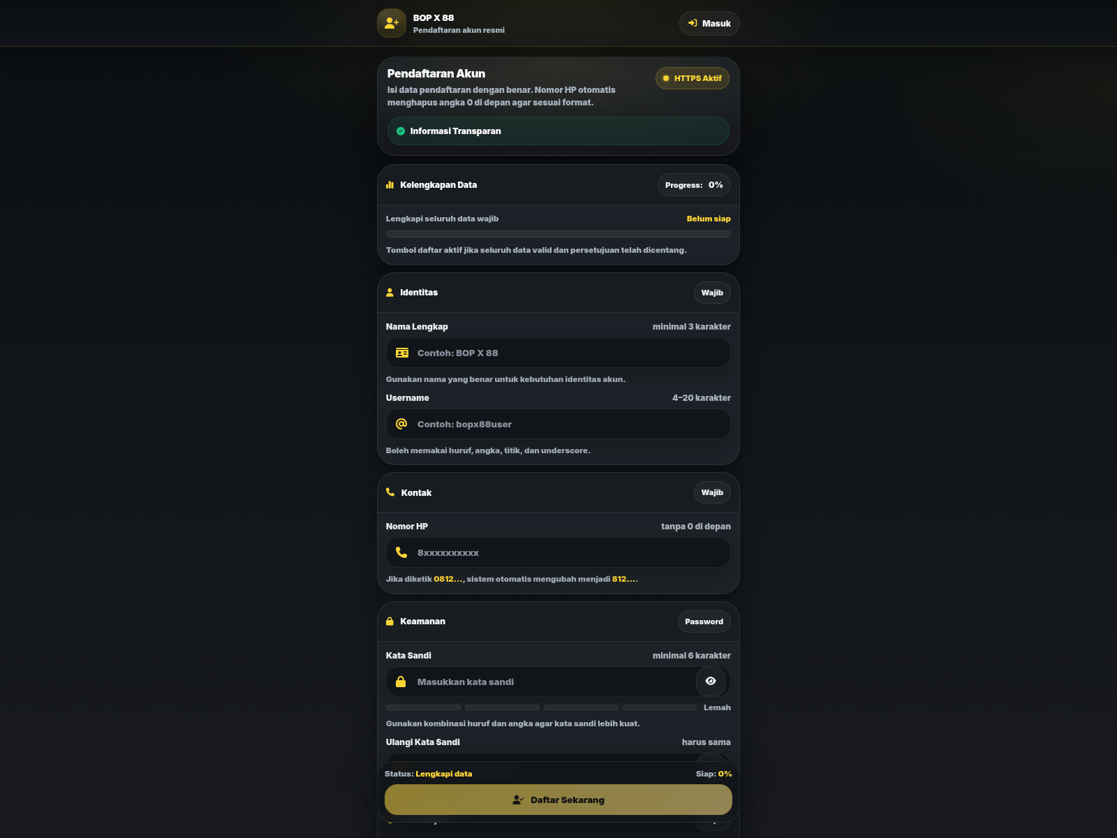 Screenshot of bopx88.com