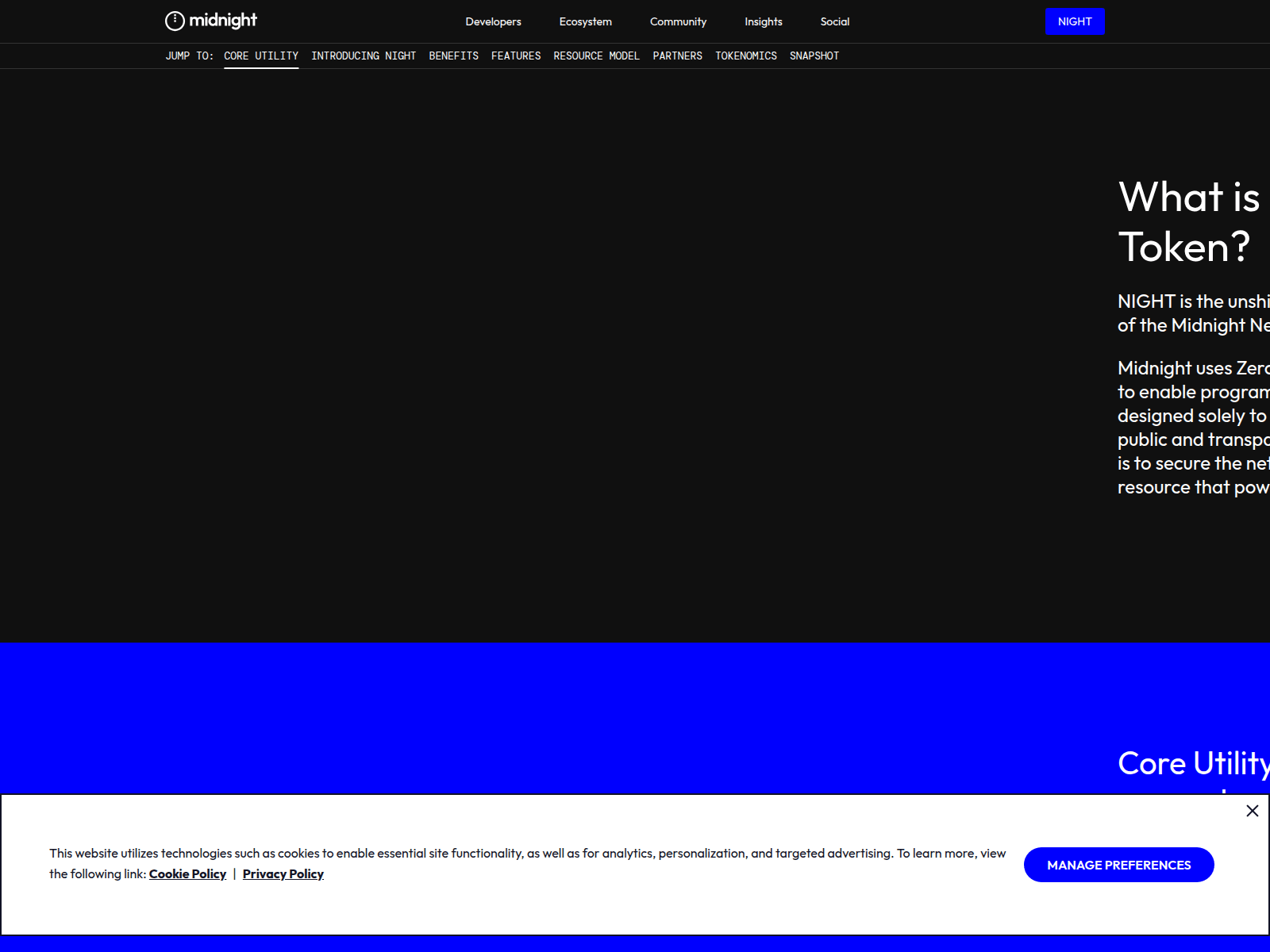 Screenshot of airdrop.midnight-network.lat