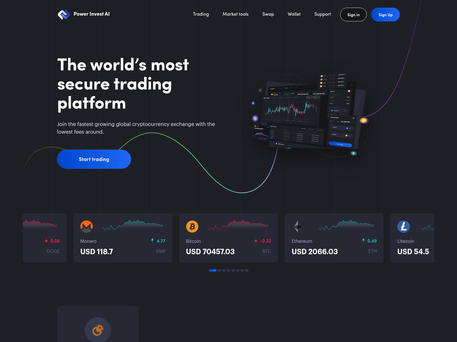 Screenshot of powerinvestai.com