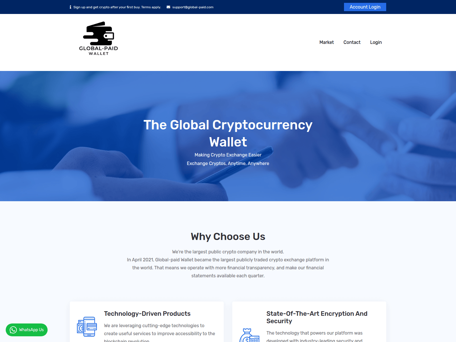Screenshot of global-paid.com