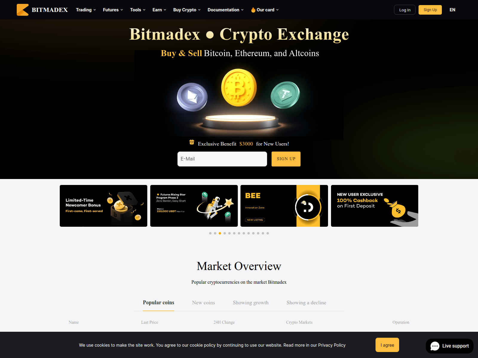 Screenshot of bitplax.com